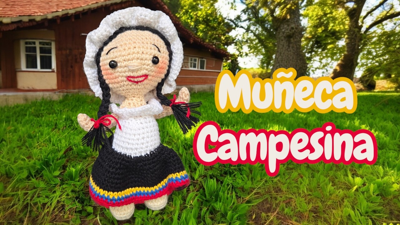 🪆COMO tejer MUÑECA paisa o campesina A CROCHET 🪆💛 | Teje conmigo Amigurumi Fácil, paso a paso. 😍