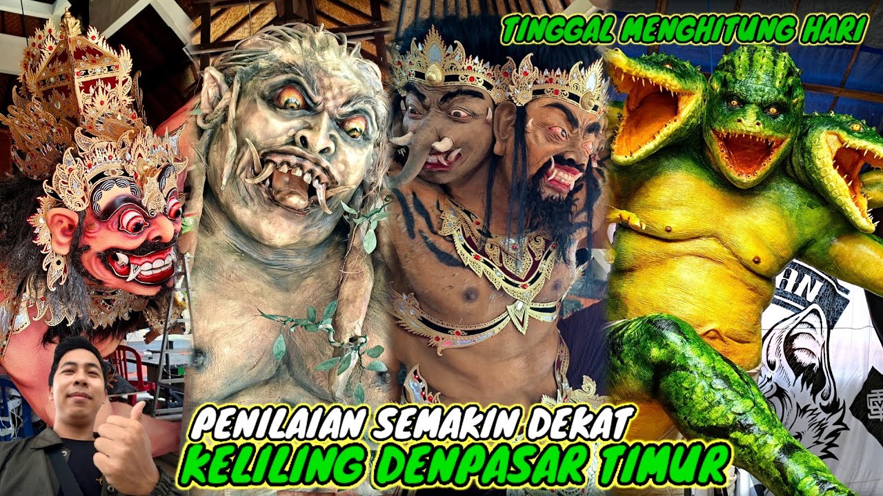 Menjelang Penilaian Inilah Update Ogoh Ogoh 2026 seputaran Denpasar timur