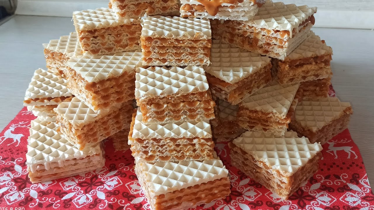 Wafle z masą krówkową w 5 MINUT - TYLKO Z 2 SKŁADNIKÓW