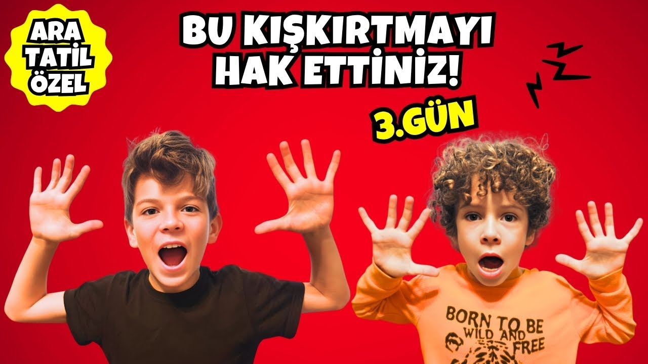 🎬 ARA TATİL 3. G&Uuml;N | Bu Kışkırtmayı Hak Ettiniz &Ccedil;ocuklar! (VLOG)