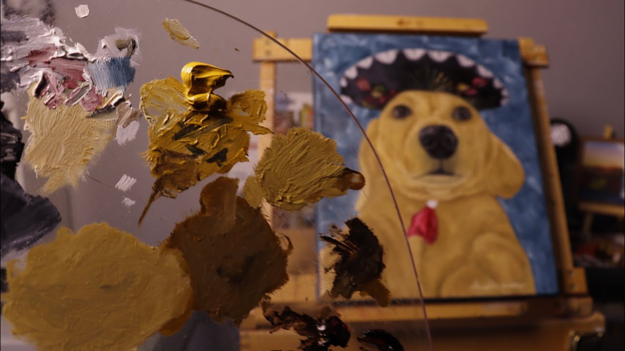RETRATO DE MASCOTA | ÓLEO SOBRE LIENZO