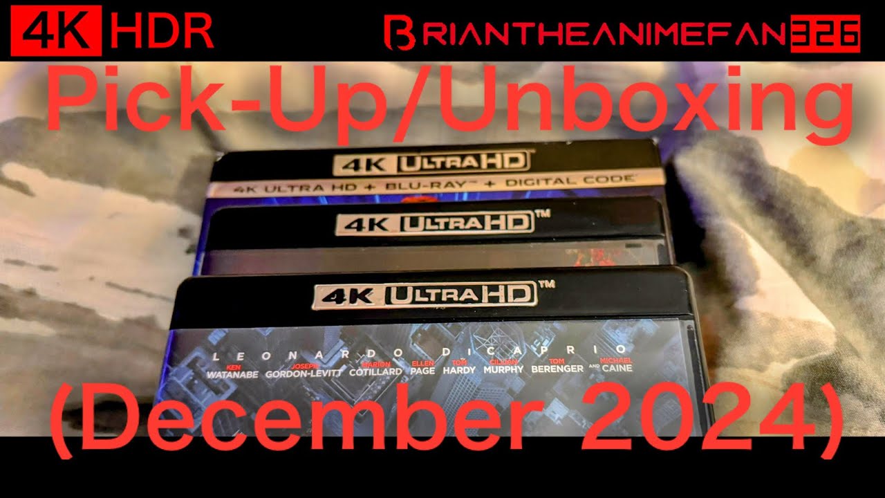 4K Blu-Ray Pick-Up/Unboxing (December 2024) 4K HDR