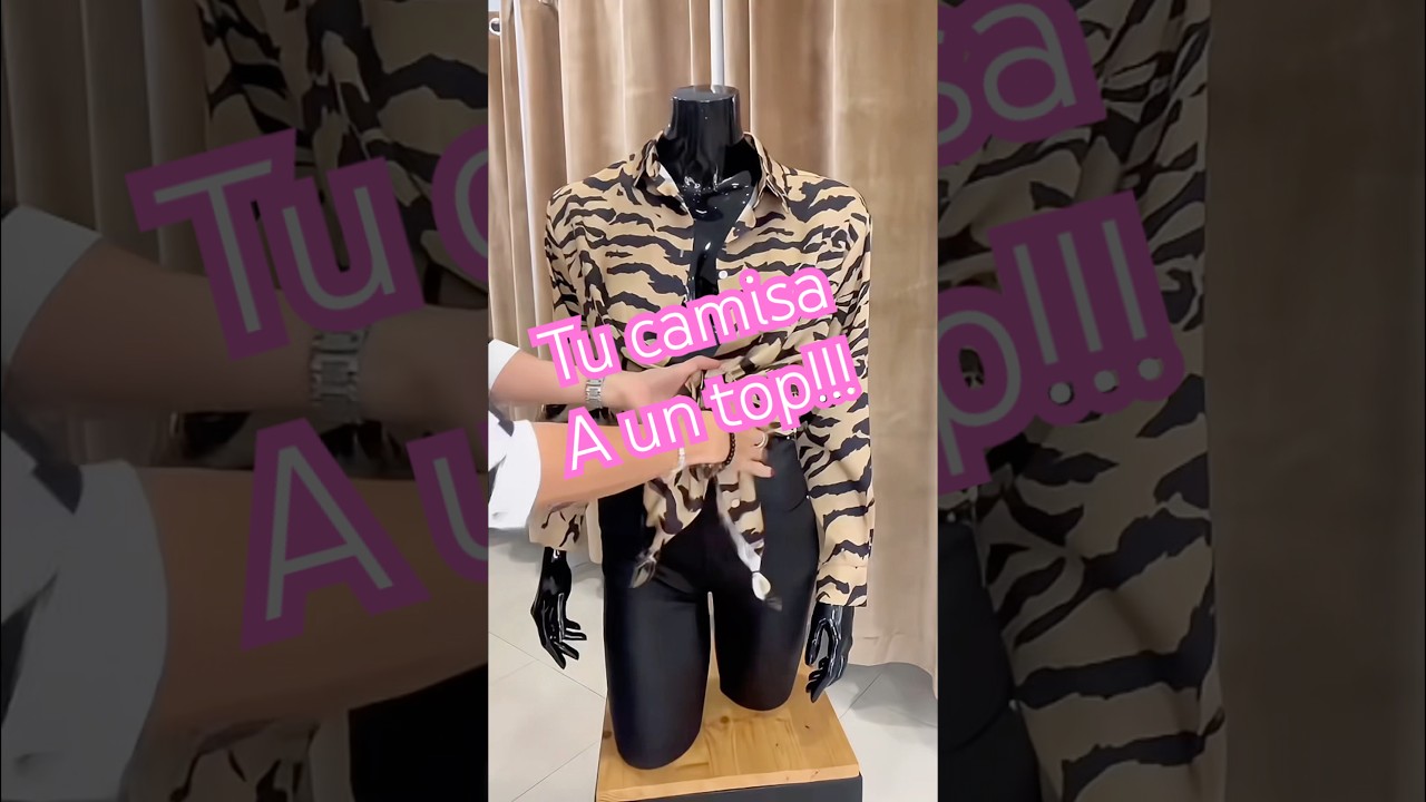Truco para convertir tu camisa en un top