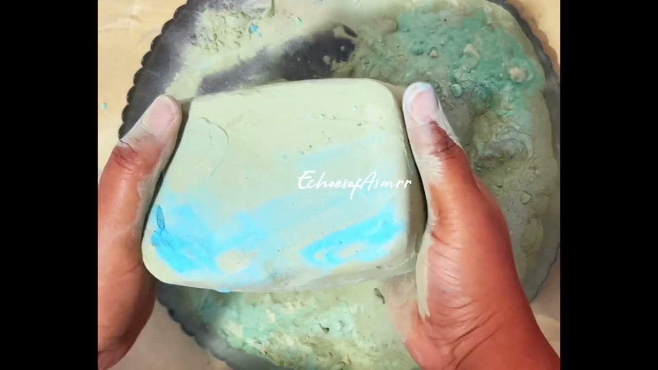 6 Mins Baking Soda ASMR 💚💙🩵 Crunchy! No Talking!