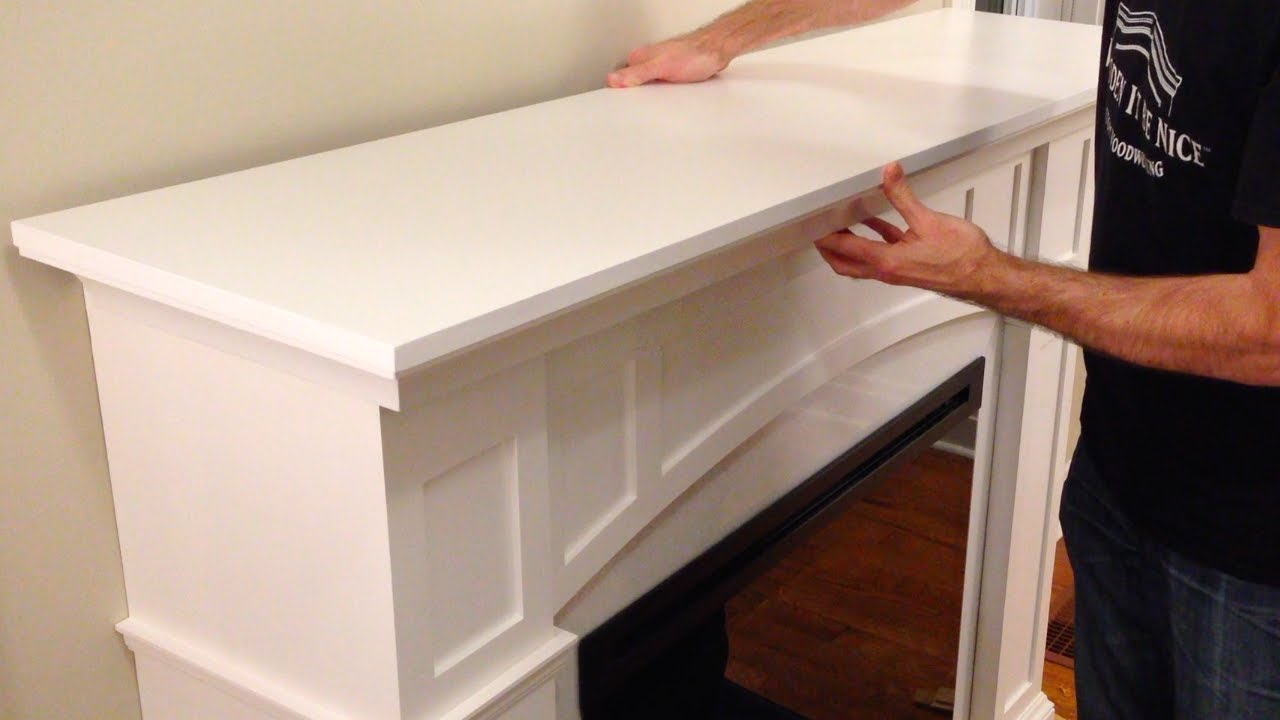 How to Make a Quality Fireplace Mantel  (woodworking plans available)