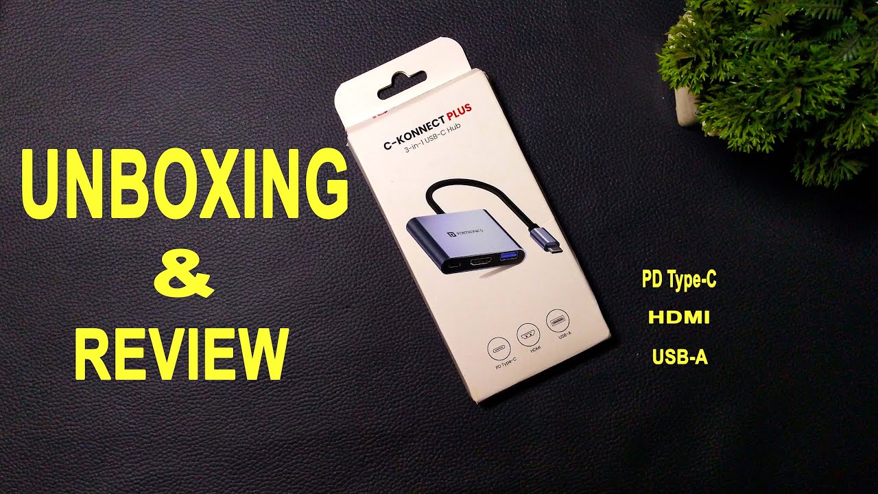 Portronics 3-in-1 USB-C Hub 3.0 | UNBOXING & REVIEW