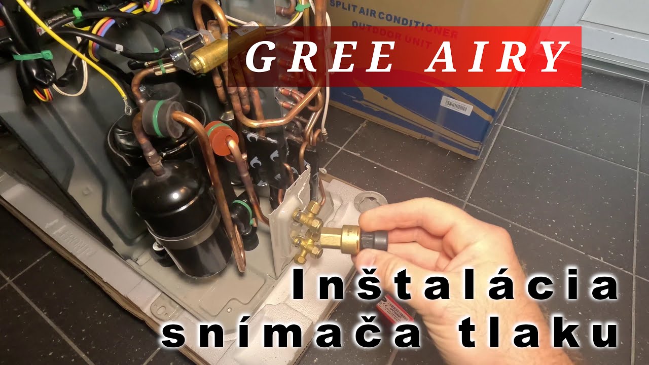 Gree AIRY Tuning: Tlakový senzor Carel a ovládanie ohrevu odmrazovania vaničky. Časť 1/3