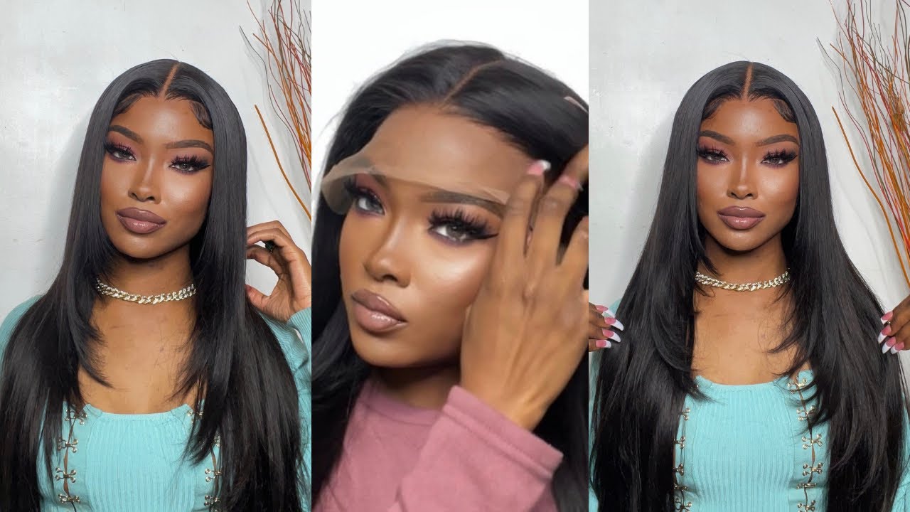How To: Middle Part with Layers! Easy Install Method ft UNICE Hair | @NauteyaWhyee