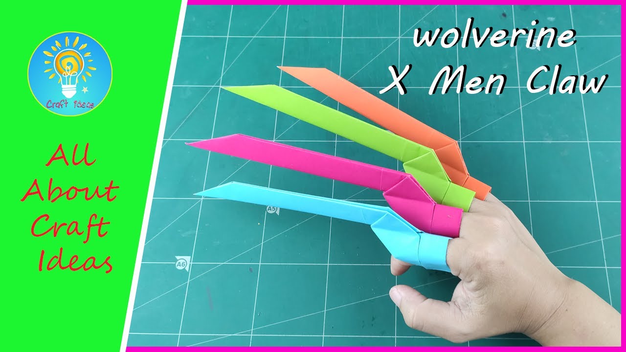 Origami Claws | How to make PAPER WOLVERINE CLAWS | x-men wolverine claws | Paper Claws