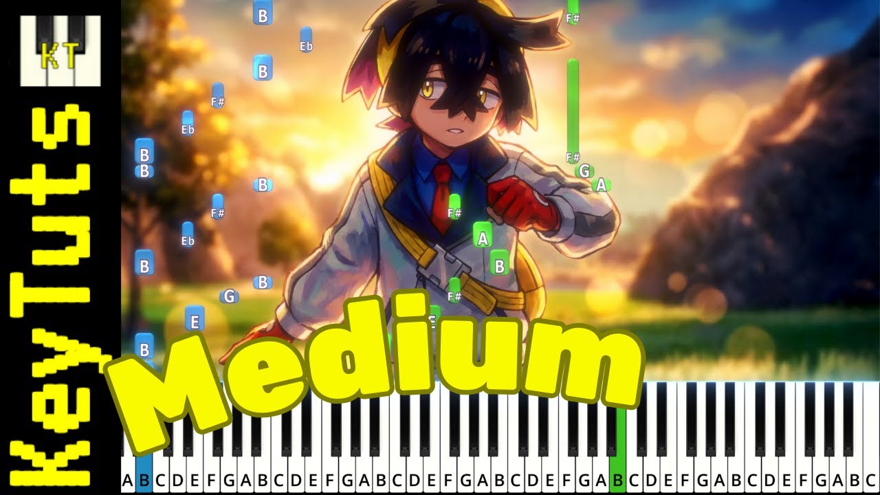 Battle! Champion Kieran [Pokemon Scarlet and Violet] - Easy Mode [Piano Tutorial] (Synthesia)