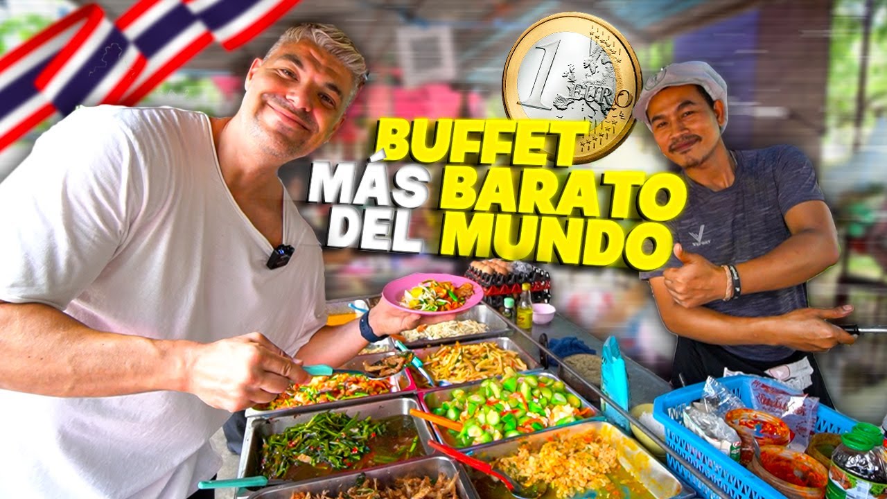COMIENDO en el BUFFET M&Aacute;S BARATO DEL MUNDO! *COMES SIN L&Iacute;MITES POR 1,30 EUROS*