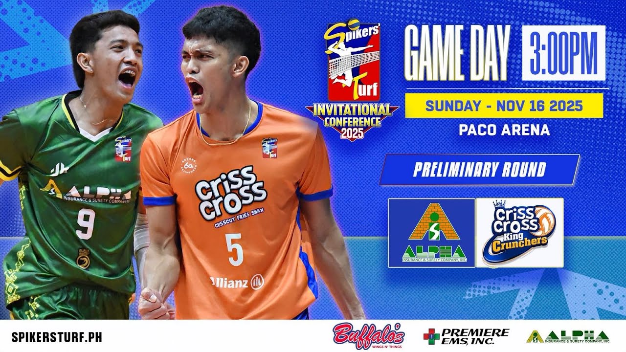 ALPHA INSURANCE vs CRISS CROSS-Full Match|Preliminaries | 2025 Spikers' Turf Invitational Conference