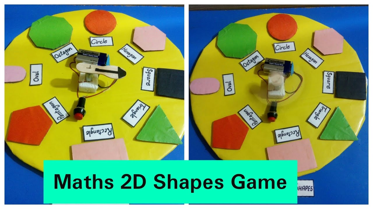 Math Shapes Project | How To Make 2D Shapes project | TLM For Primary School |