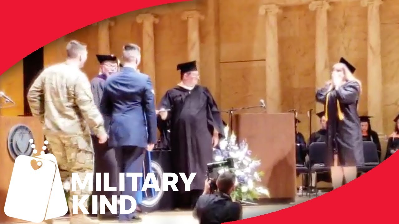 Military mom stopped in tracks on graduation day