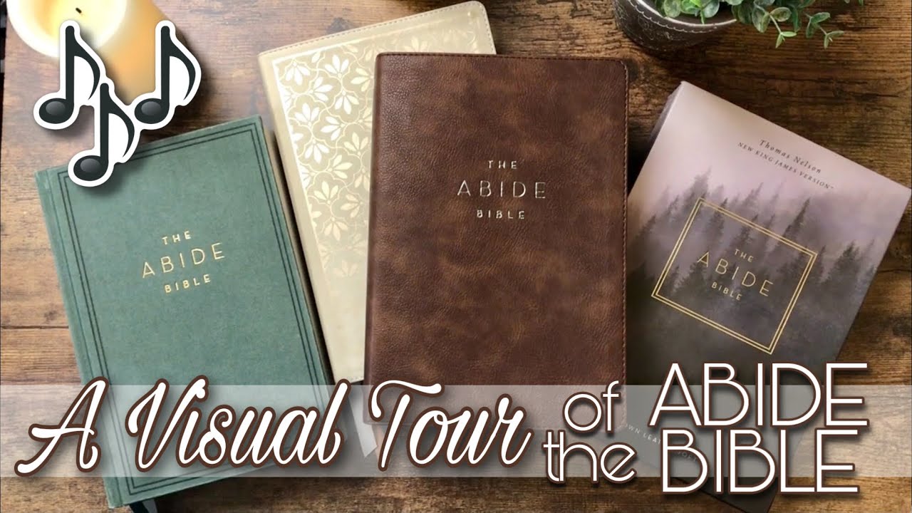🎶 A Visual Tour 🎶 The Abide Bible - NKJV (Bible review)