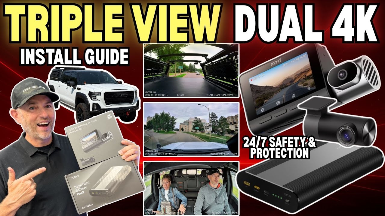 Ultimate Road Safety: World’s First Dual 4K, 3-Channel Dash Cam – 70mai 4K T800 Review