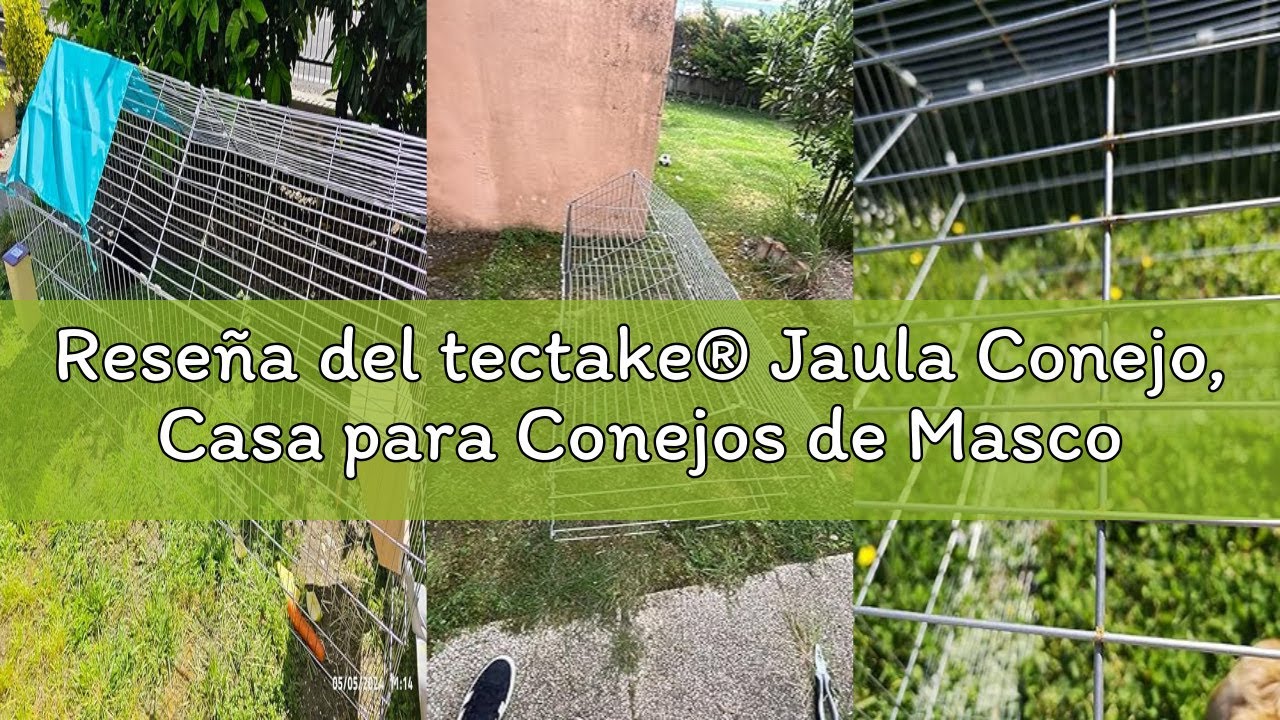 Rese&ntilde;a del tectake&reg; Jaula Conejo, Casa para Conejos de Mascota al Aire Libre, Conejera Exterior con