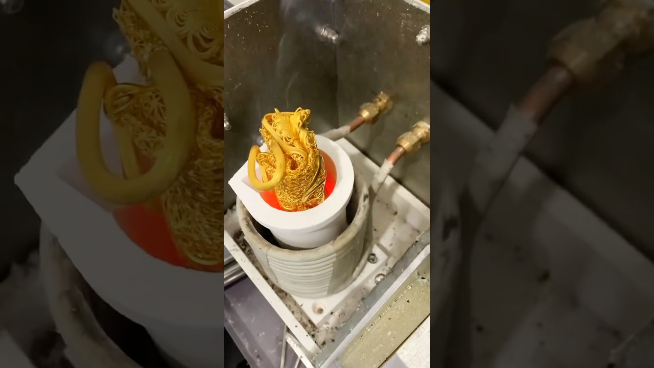 🔥The end of glamorous jewelry and the rebirth of gold bars, all recorded! #gold #goldfactory