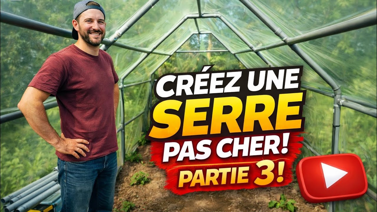 J'ai fabriqué une serre en PVC à petit prix | Tutoriel DIY FACILE et PAS CHER  🌱 - Épisode 3