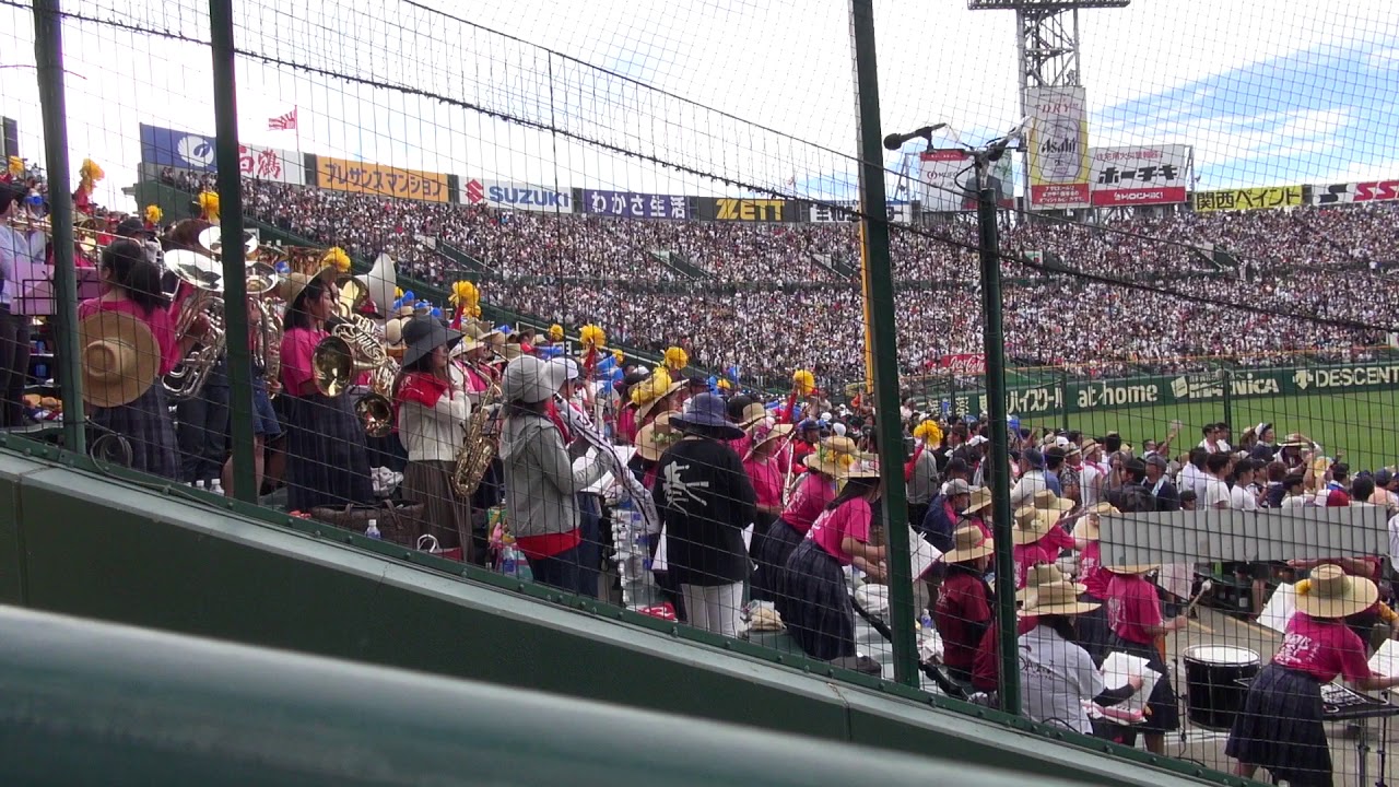 済美(愛媛) 8回裏 ブラスバンド演奏 甲子園 2018年8月12日(日)15時16分02秒