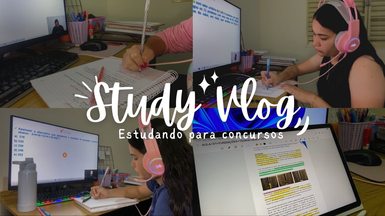 Study Vlog | Minha rotina real como CONCURSEIRA