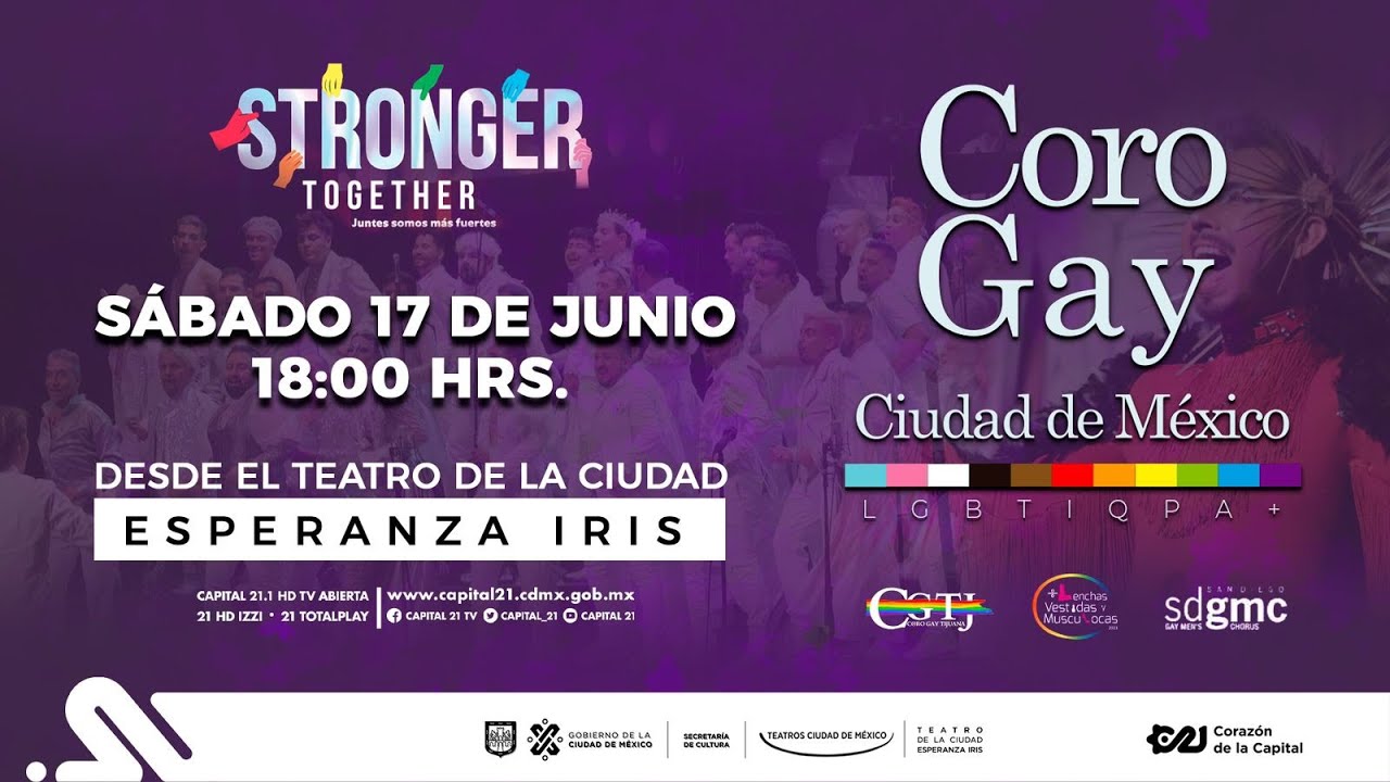 Ya inicia Stronger Together del Coro Gay de la CDMX | #EntreLenchasVestidasYMusculocas 🏳️‍🌈💃🏽