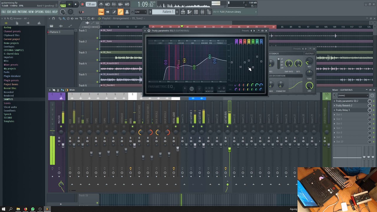 Mixing sederhana gitar akustik (request)