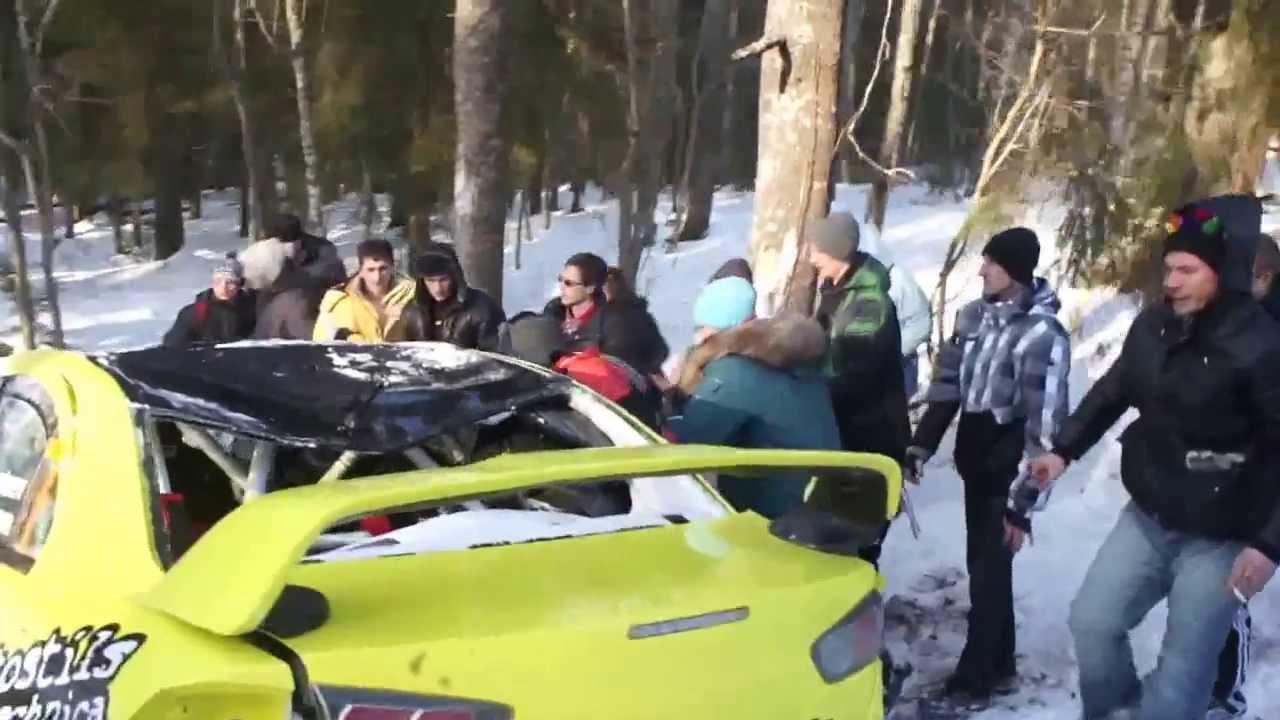 ДТП Ралли Карелия 2014 СУ 1-3 