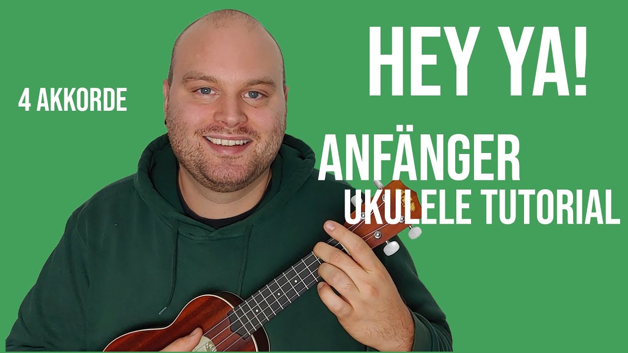 Ukulele lernen || Hey Ya! Akustikversion || Anfänger || 4 Akkorde || UkeTube