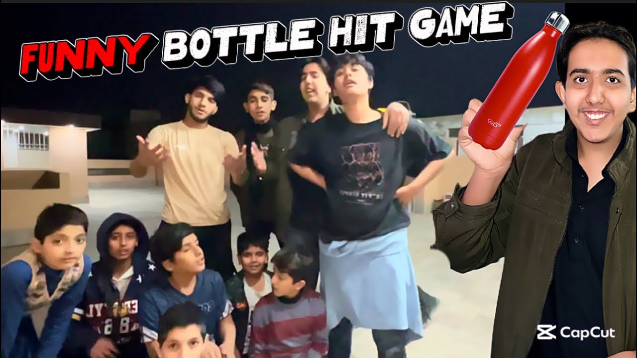 FUNNY BOTTLE HIT GAME 😂 #publicreactin #vlog #trendingvideo 