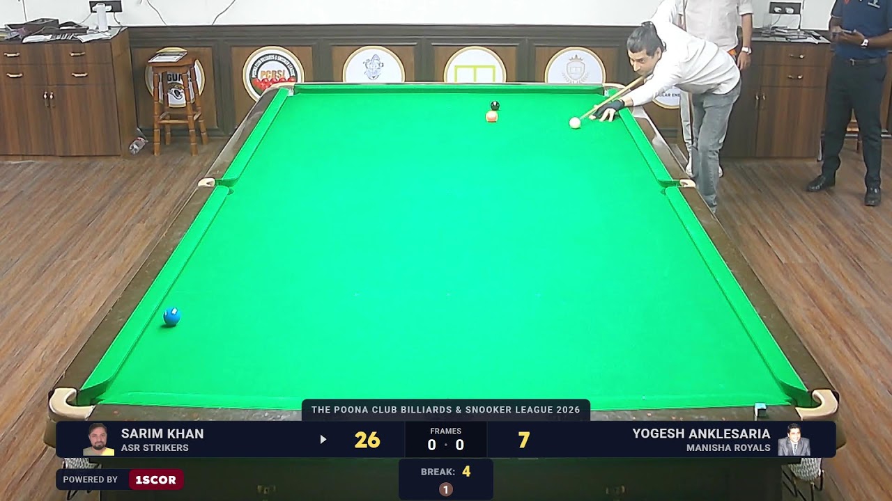 The Poona Club Billiards & Snookers League 2026 | Table 2 | Day 5