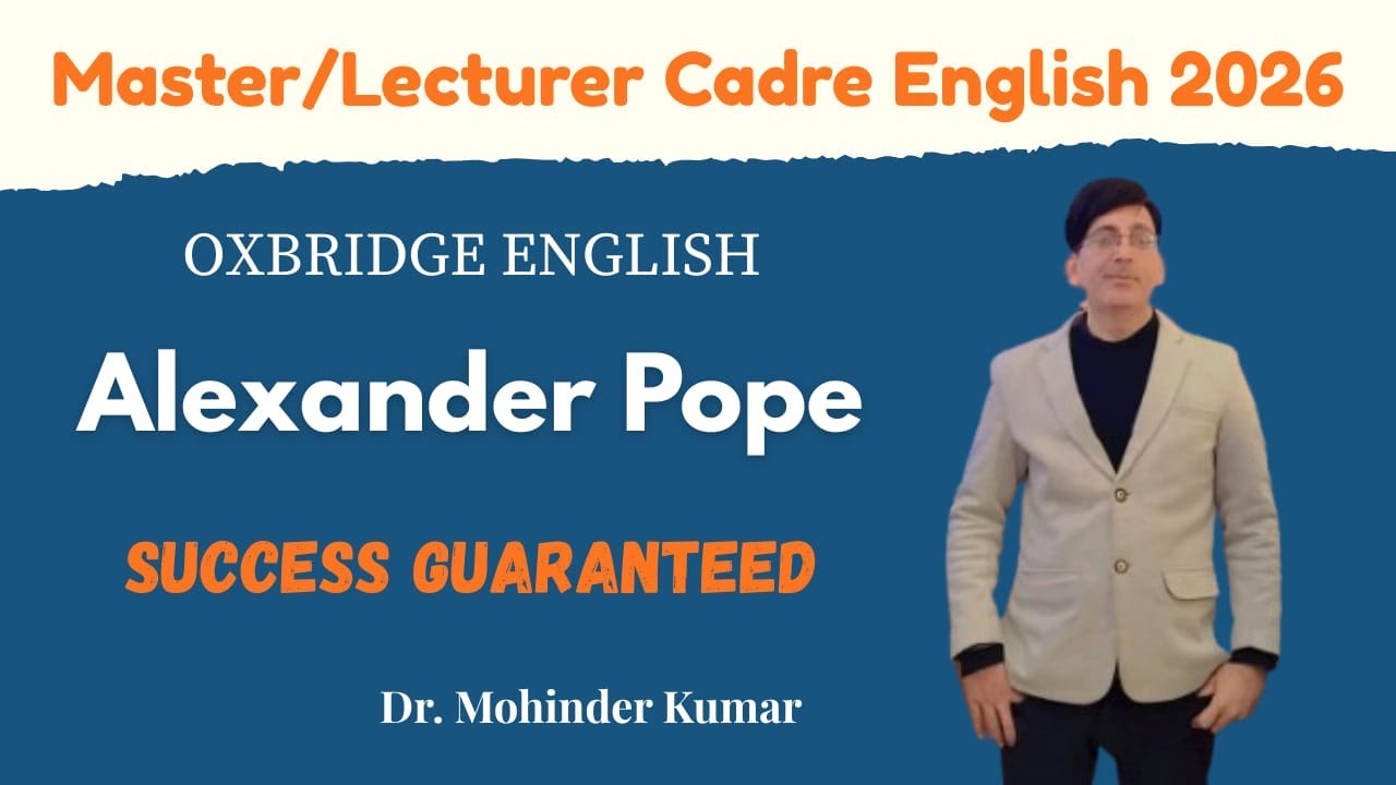 Alexander Pope I All Works I Oxbridge English I