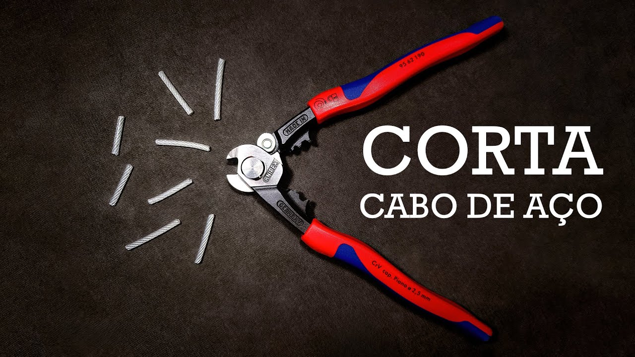 KNIPEX: Corte de Cabo de Aço