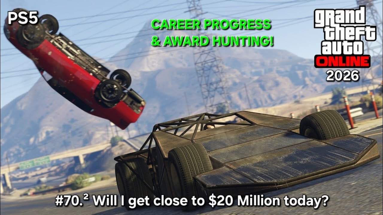 GTA 5 Online 2026: CAREER PROGRESS & AWARD HUNTING #70.² Can I get close to $20 Million today?