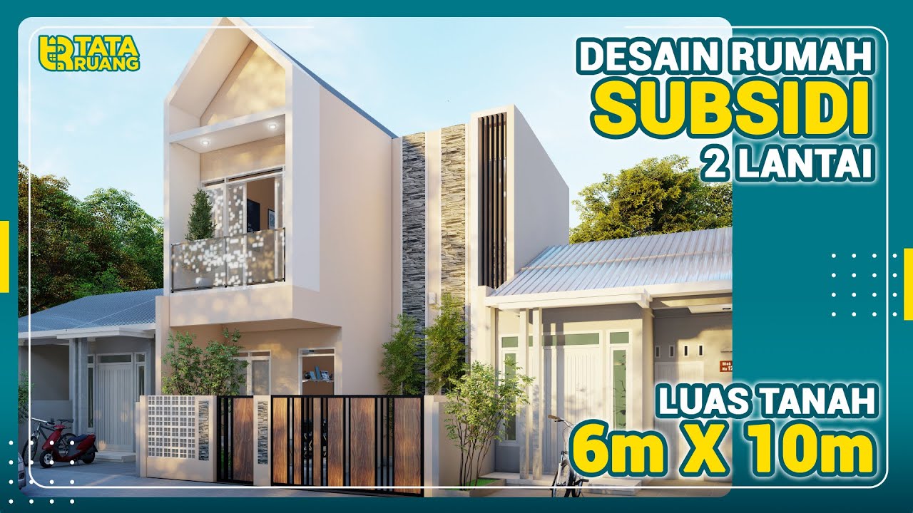 Rumah Minimalis 2 Lantai di Lahan Subsidi 6X10