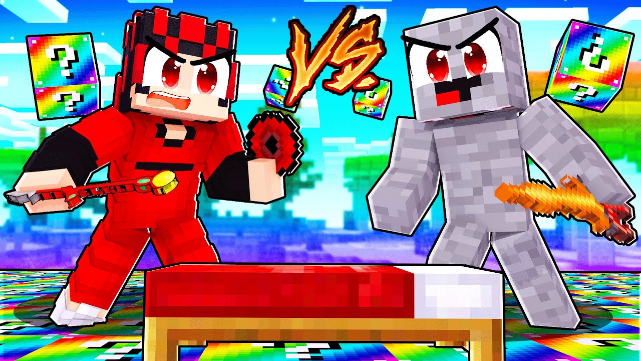 die INSEL besteht aus GAMEMODE 1 Lucky Blocks in Bedwars! (Minecraft)