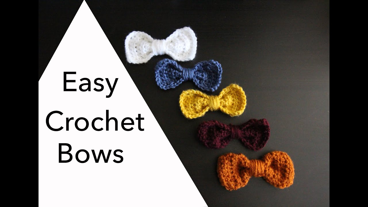 Easy 10 Minute Crochet Bows | Sewrella