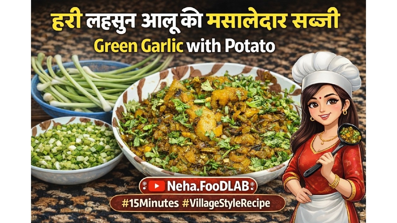 अभी नहीं बनाई तो अगली सर्दियों का इंतजार करना पड़ेगा | हरा लहसुन | 15 Minute Quick Recipe