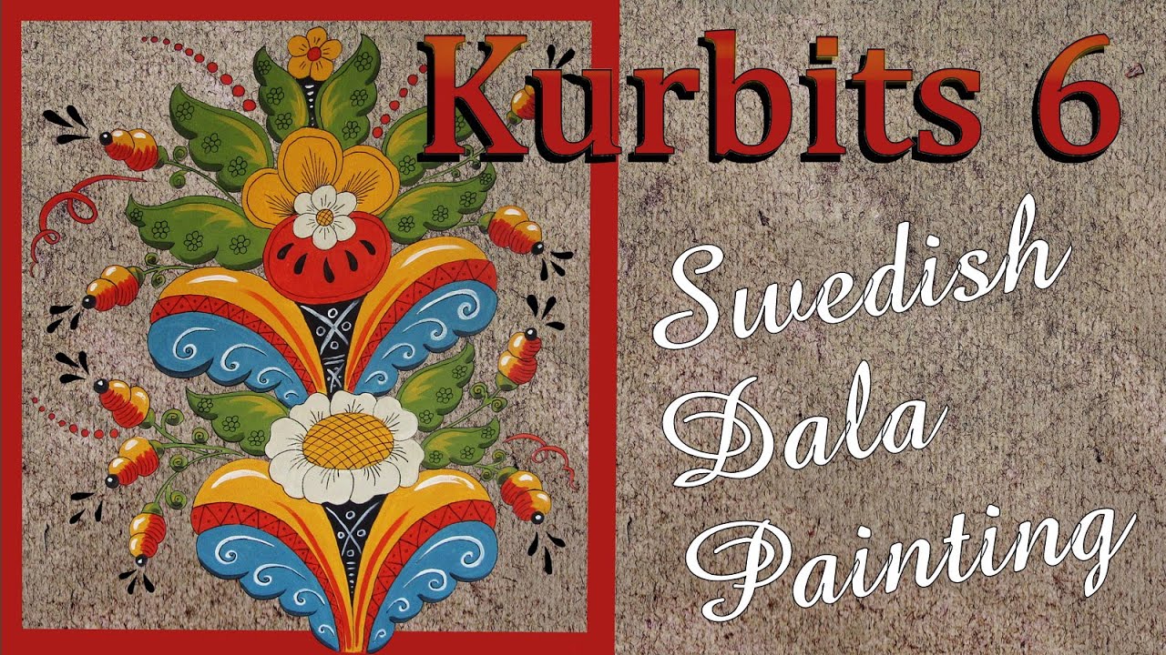 Kurbits 6 Swedish Dala Painting