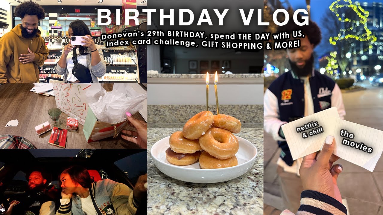 VLOG | SPEND THE DAY WITH US ON HIS 29th BIRTHDAY! new gifts, shopping & more!