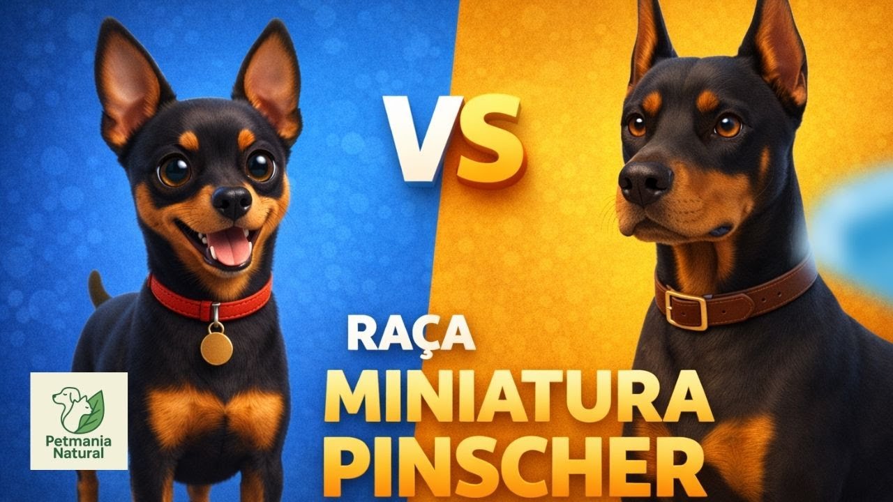 Pinscher VS Dobermann : O que você não sabia .
