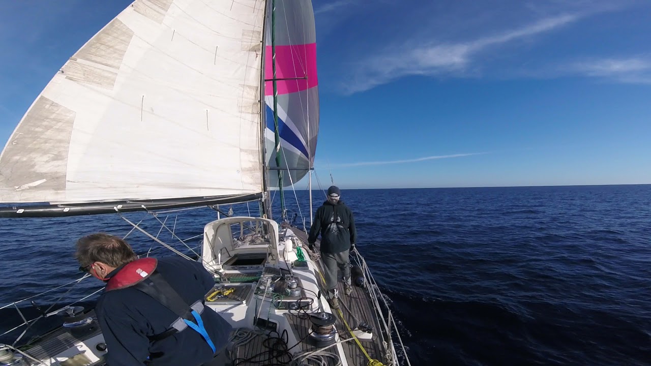 spinnaker sailing set baltic 43 LB to ensenada