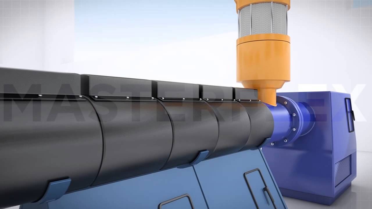Fertigungstechnologie Kunststoffschlauch-Extrusion (Produktionsprozess) Masterflex Group - Schläuche