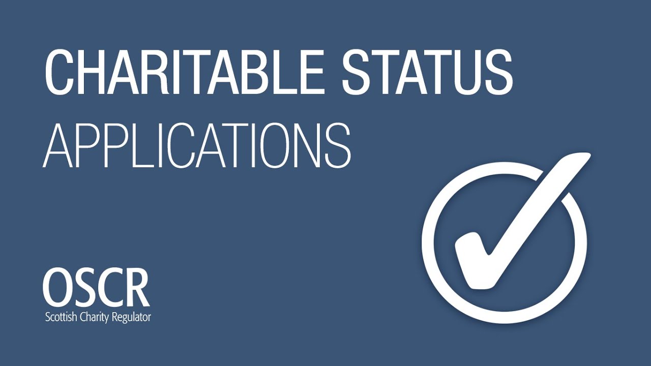 Webinar - Applying for charitable status