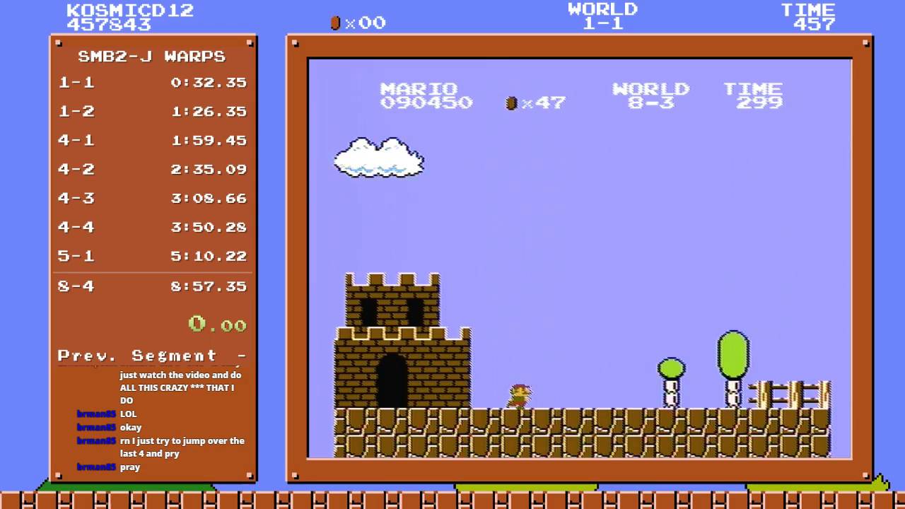 SMB1 8-3 Speedrunning Tips