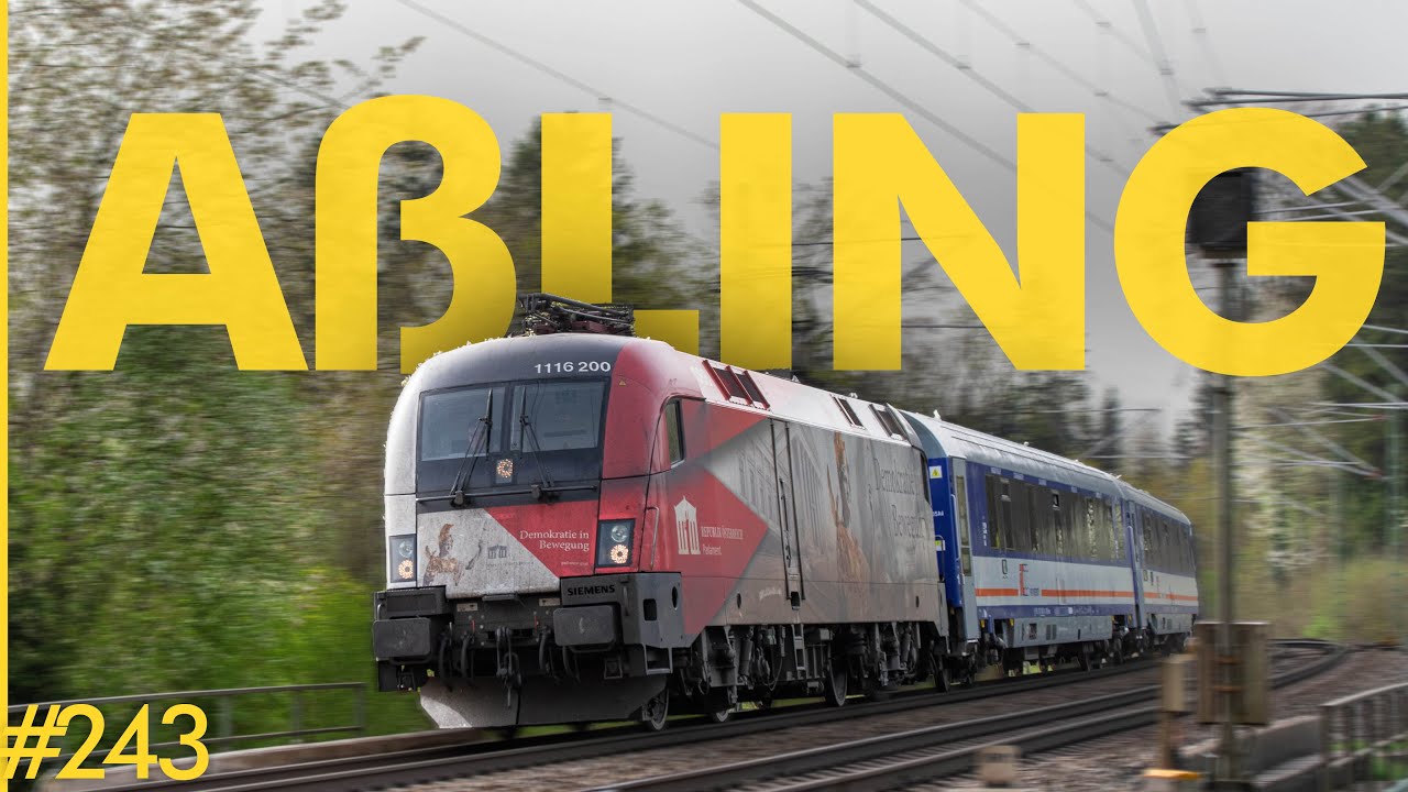 #243 M&uuml;nchen - Rosenheim | Au&szlig;ergew&ouml;hnliche Fernz&uuml;ge + G&uuml;terverkehr | A&szlig;ling (Oberbayern)