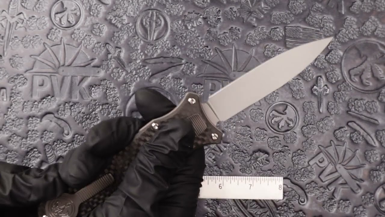 G&G Hawk Custom Deadlock Model B Single Edge Carbon Fiber and Beadblasted Blade and Hardware