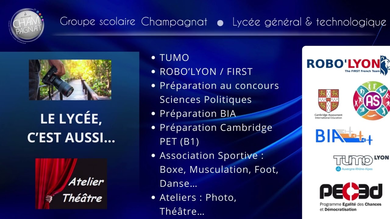Présentation du lycée Champagnat
