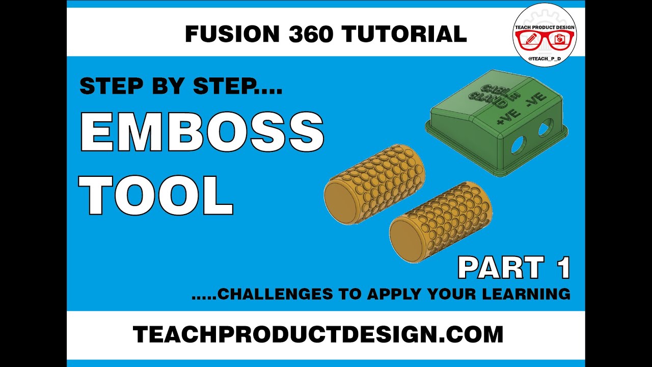 FUSION 360- How to create an EMBOSS + DEBOSS on a Flat and Cylindrical surface. Simple step by step!