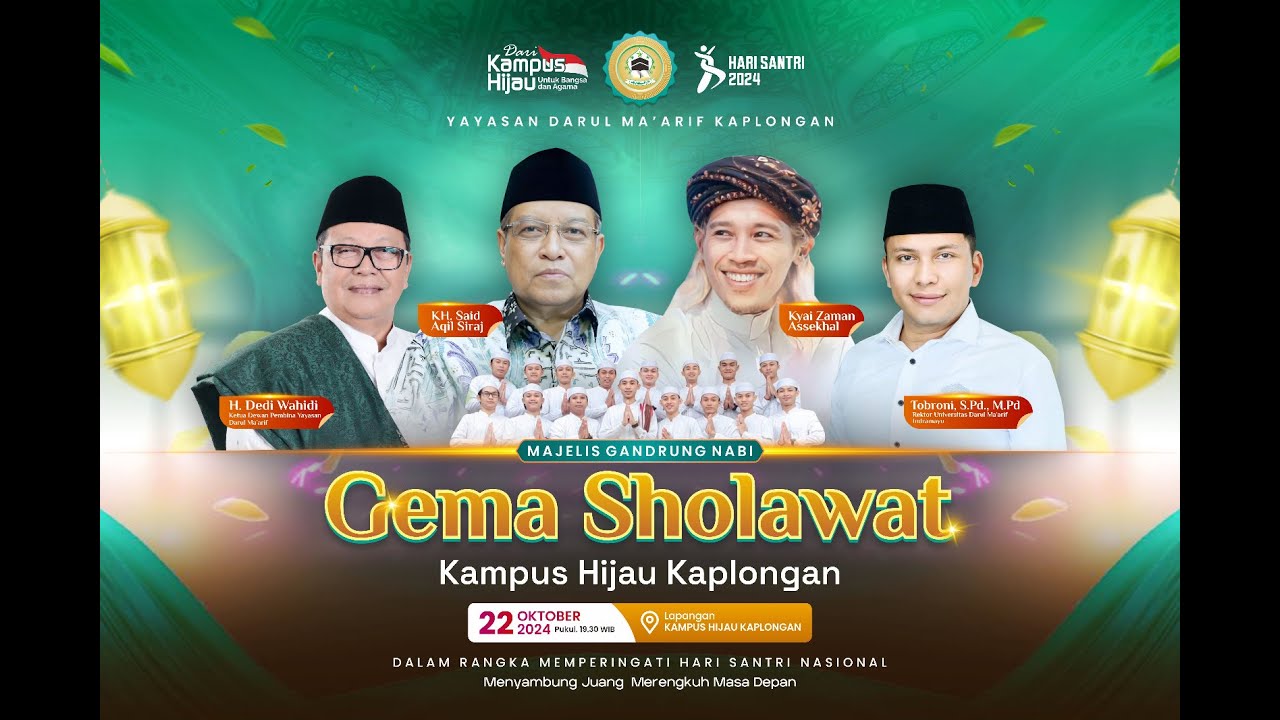 🔴🔵[LIVE] KAMPUS HIJAU BERSHOLAWAT BERSAMA MAJELIS GANDRUNG NABI